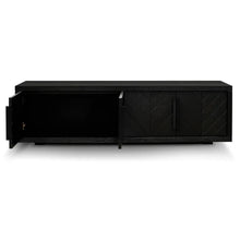 Load image into Gallery viewer, Textured Espresso Black Entertainment Unit