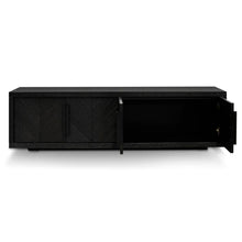 Load image into Gallery viewer, Textured Espresso Black Entertainment Unit