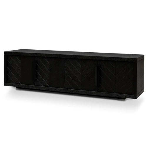 Textured Espresso Black Entertainment Unit