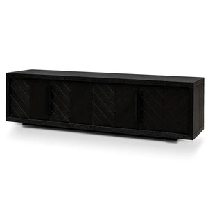 Textured Espresso Black Entertainment Unit