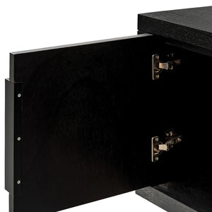 Textured Espresso Black Entertainment Unit