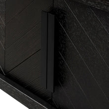 Load image into Gallery viewer, Textured Espresso Black Entertainment Unit