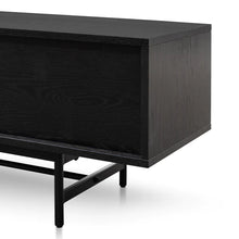 Load image into Gallery viewer, Full Black Wooden Entertainment Unit