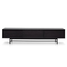 Load image into Gallery viewer, Full Black Wooden Entertainment Unit