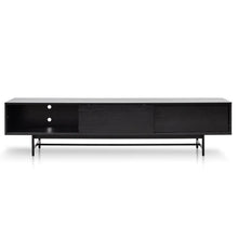 Load image into Gallery viewer, Full Black Wooden Entertainment Unit