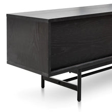 Load image into Gallery viewer, Full Black Wooden Entertainment Unit