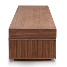 Load image into Gallery viewer, Walnut Extendable Entertainment Unit