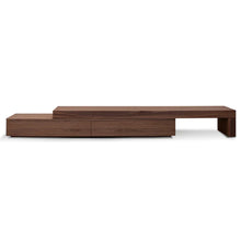 Load image into Gallery viewer, Walnut Extendable Entertainment Unit