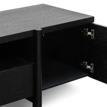 Load image into Gallery viewer, Black Oak Lowline Entertainment Unit with Timber Legs