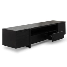 Load image into Gallery viewer, Black Oak Lowline Entertainment Unit with Timber Legs